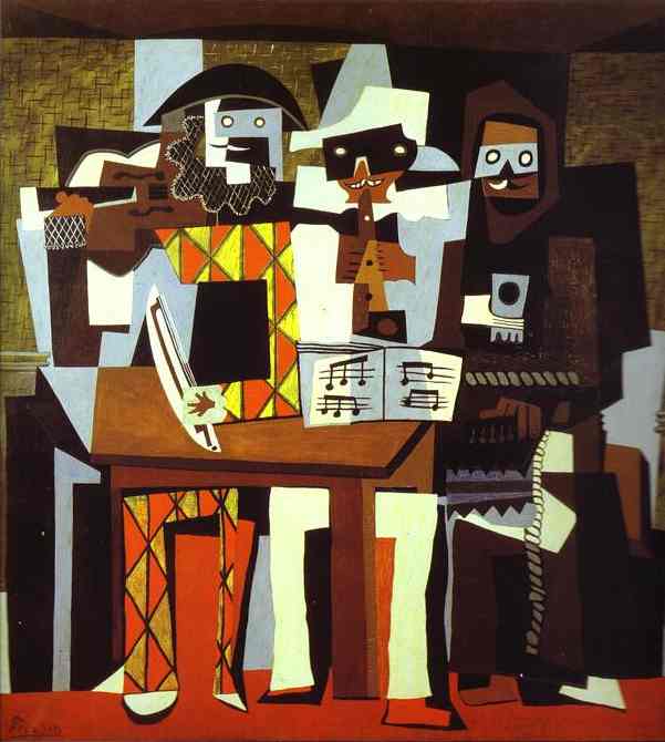 Pablo Picasso. Three Musicians, 1921