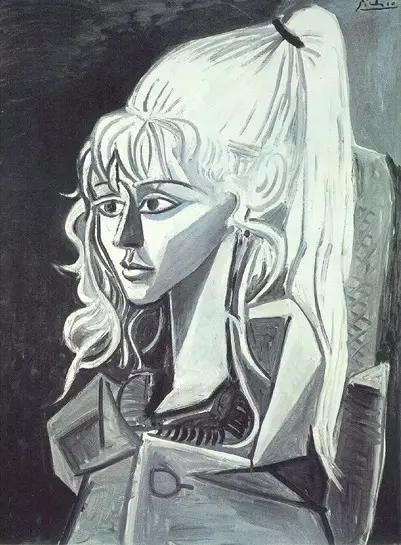 Pablo Picasso. Portrait of Sylvette David 21, 1954