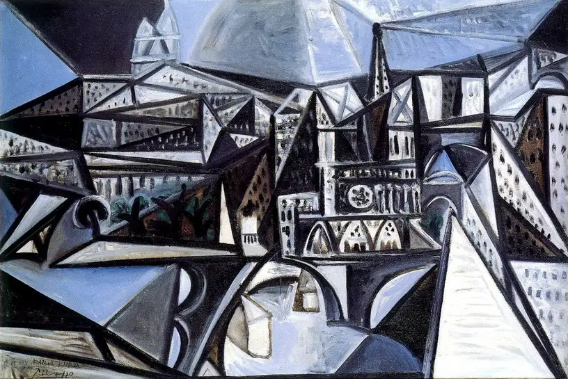 Pablo Picasso. Vue de Notre-Dame de Paris, 1945