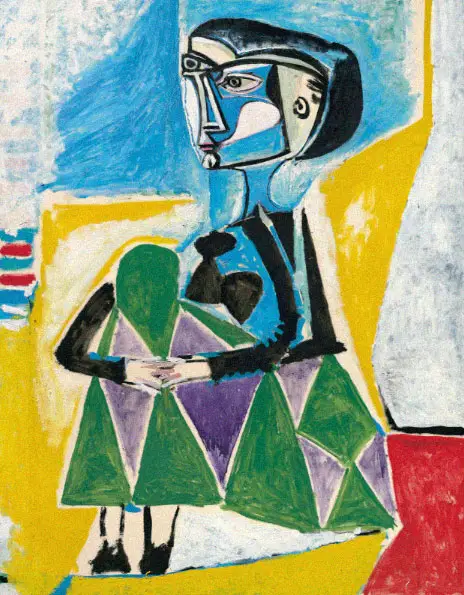 Pablo Picasso. Jacqueline squatting, 1954