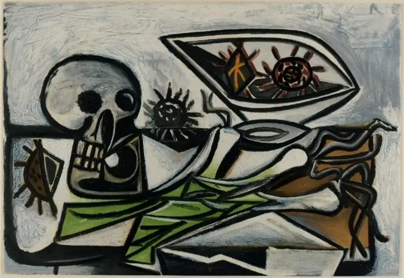 Pablo Picasso. Still Life, crane and sea urchins, 1947