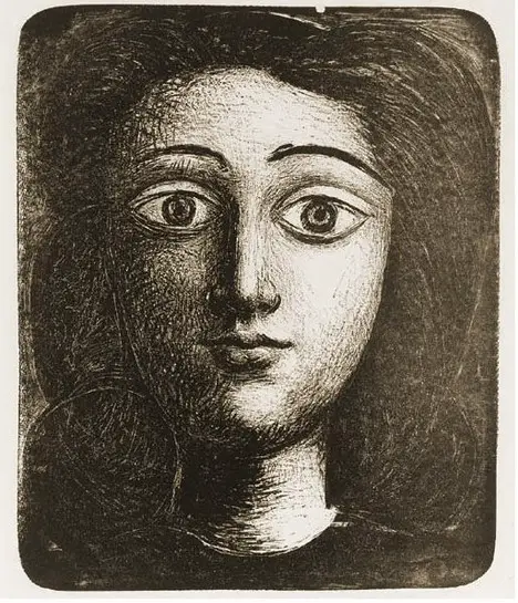 Pablo Picasso. Head girl VI, 1945