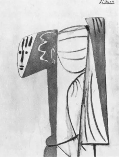 Pablo Picasso. Portrait of Sylvette David 30, 1954