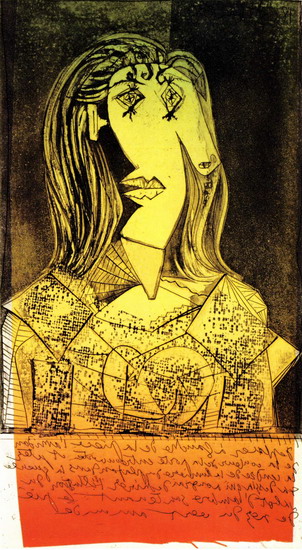 Pablo Picasso. Bust of a woman to the chair IX, 1938