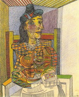 Portrait of Dora Maar sitting