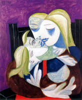 Pablo Picasso. Woman and child (Marie-Therese and Maya), 1938