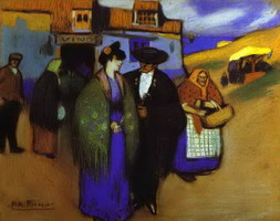 A Spanish Couple in front of an Inn, 1900