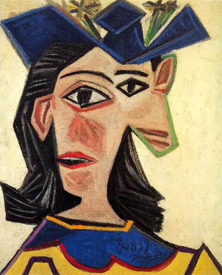 Pablo Picasso. Bust of Woman with Hat (Dora Maar), 1939