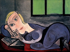 Pablo Picasso. Woman reading couchee (Marie-Therese), 1939