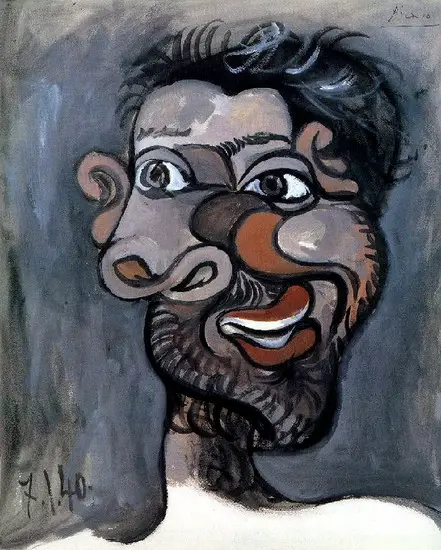 Pablo Picasso. Head of a Bearded Man, 1940
