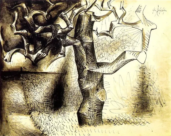 Pablo Picasso. Trees [studies], 1944