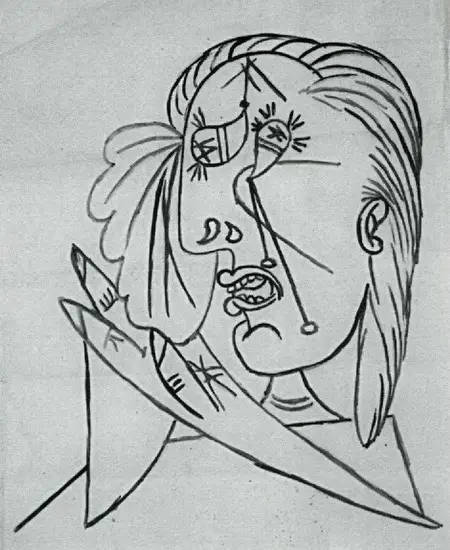 Pablo Picasso. La femme qui pleure 3. 1937 year