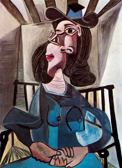 Pablo Picasso. Woman with a hat sitting in a chair (Dora Maar), 1941