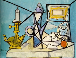 Pablo Picasso. Still Life with Candlestick, 1944