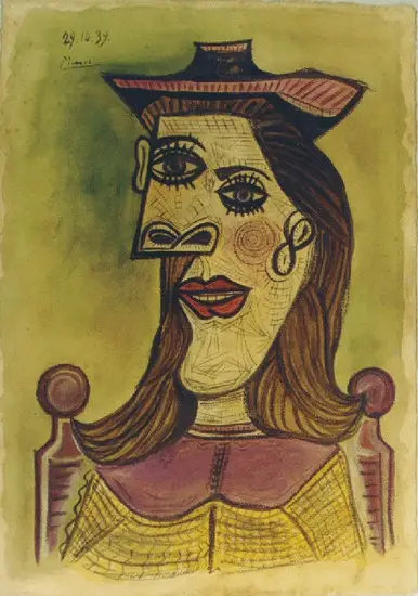 Pablo Picasso. Head of a Woman with Hat, 1939