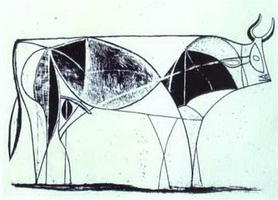 Pablo Picasso. The Bull. State VIII, 1946