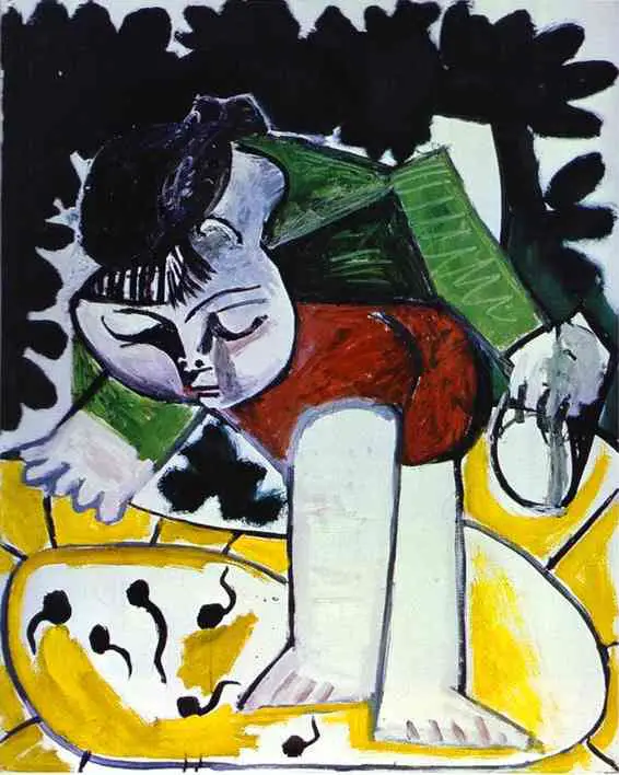 Pablo Picasso. Paloma Playing with Tadpoles, 1954