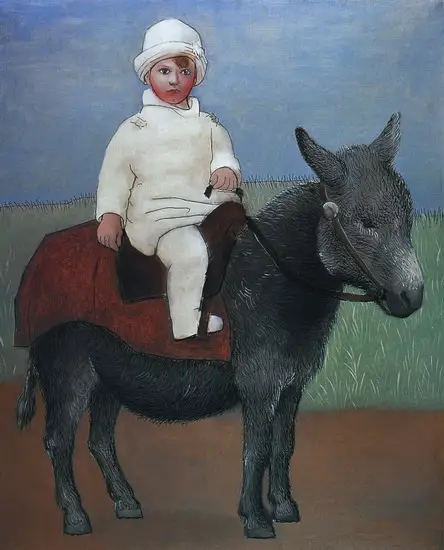 Pablo Picasso. Paul on a donkey, 1923