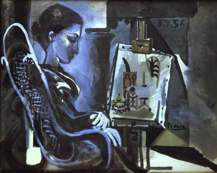 Pablo Picasso. Jacqueline in Studio, 1956