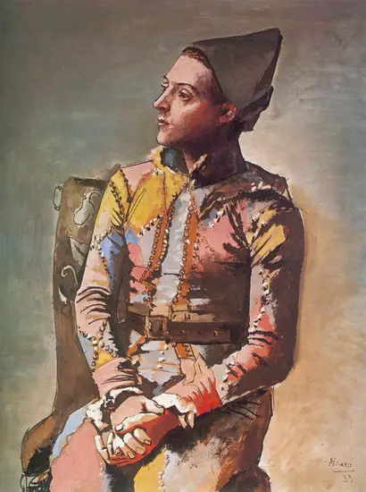 Pablo Picasso. Seated Harlequin (The Painter Jacinto Salvado) 1, 1923