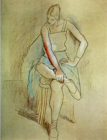 Pablo Picasso. Dancer sitting (Olga Picasso), 1920