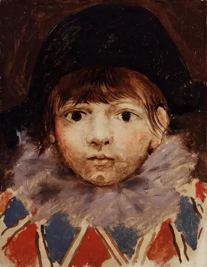 Pablo Picasso. The son of l`artiste harlequin (Portrait of Paul), 1924