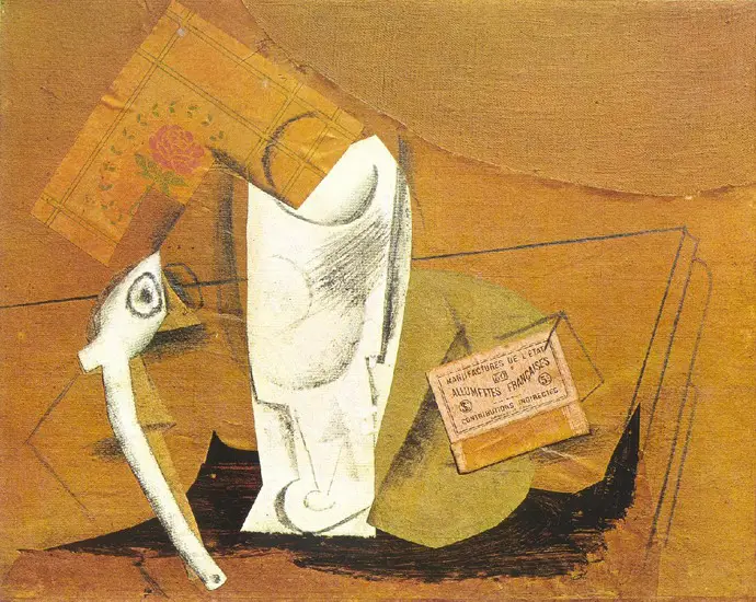 Pablo Picasso. Pipe glass box d`allumettes, 1914