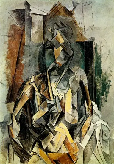 Pablo Picasso. Woman sitting in an armchair, 1916