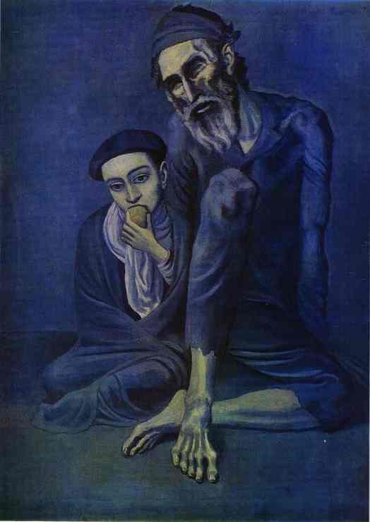 Pablo Picasso. Old Jew and a Boy, 1903