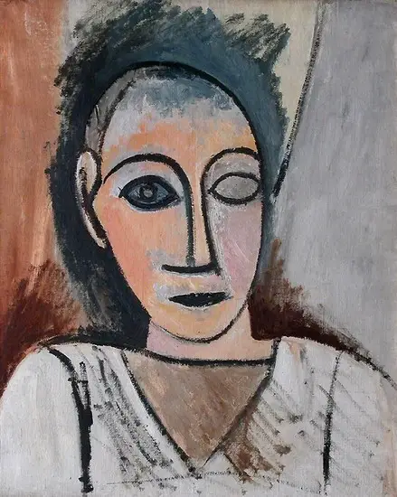 Pablo Picasso. Bust of man, 1907