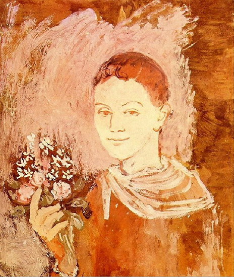 Pablo Picasso. Boy with a bouquet of flowers, 1905