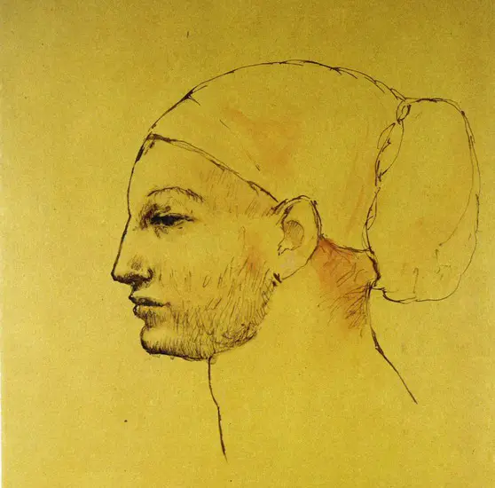 Pablo Picasso. Woman's head in a bun - Profile, 1906
