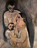 Man, woman and child