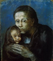 Mother and child in kerchief