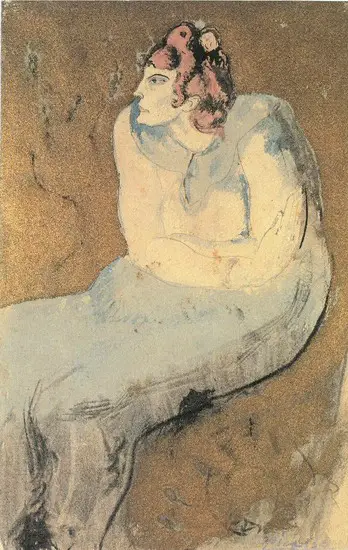 Pablo Picasso. Seated Woman, 1901