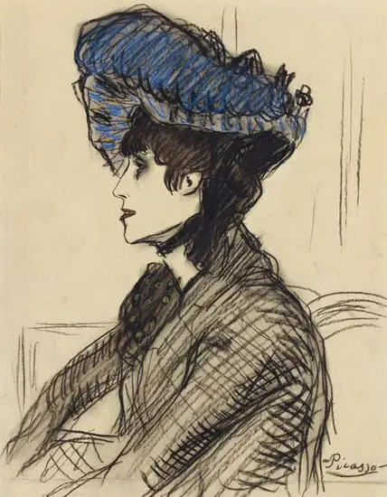 Pablo Picasso. In the lodge (Portrait of Jane Avril), 1901