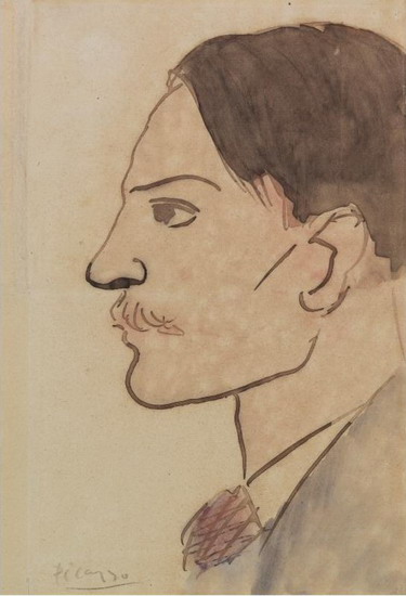 Pablo Picasso. Portrait of l`artiste, 1903