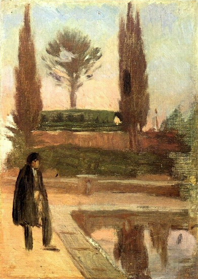 Pablo Picasso. Man in a park, 1897