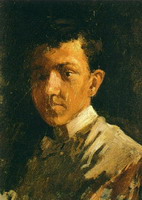 Pablo Picasso. Self-Portrait with short hair, 1896