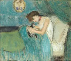 The woman with the cat