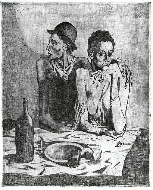 Pablo Picasso. The Frugal Meal, 1904