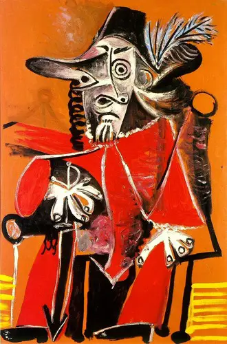 Pablo Picasso. Musketeer sword sitting, 1969