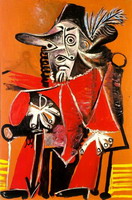 Pablo Picasso. Musketeer sword sitting, 1969