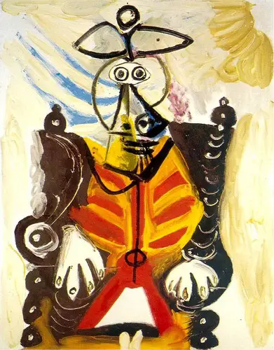 Pablo Picasso. Man in a wheelchair, 1969