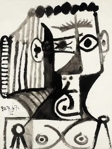 Pablo Picasso. Female bust, 1967