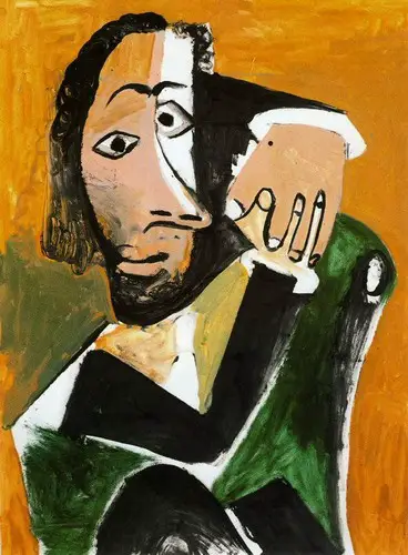 Pablo Picasso. Seated Man, 1971