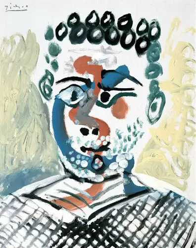 Pablo Picasso. Bust of man, 1965