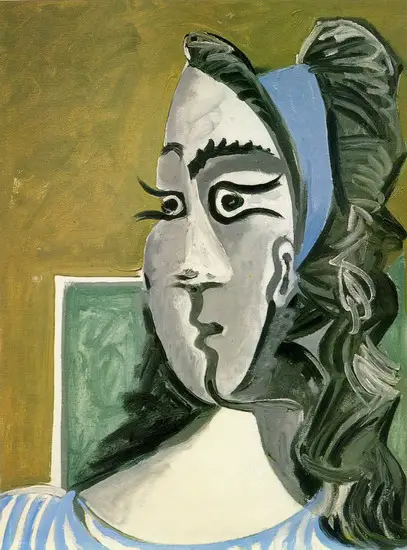 Pablo Picasso. Head of a Woman (Jacqueline) I, 1962