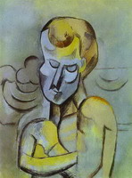 Pablo Picasso. Man with Arms Crossed, 1909