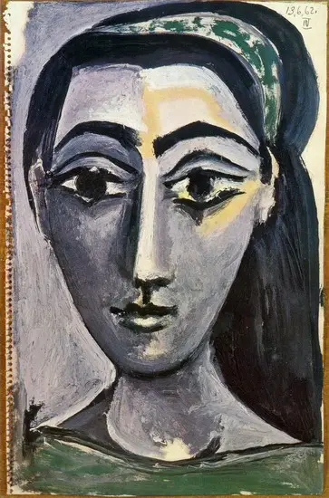 Pablo Picasso. Head of a Woman, 1962
